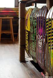 Skateboards As Railing At Toki Underground In Washington Dc Washington Dc Restaurants Underground Restaurant Interior