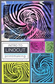 Lino Printmaking An Easy Introduction To Linocut Art The Kitchen Table Classroom Linocut Art Printmaking Projects Art Lessons Middle School