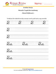 Check spelling or type a new query. Menulis Tegak Bersambung B