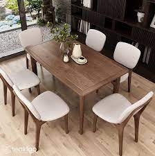 Give your dining room a modern rustic flair by incorporating this. Buy Wooden Dining Table Set Online Teaklab