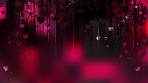 Black background red heart wallpaper. Free Pink And Black Heart Wallpaper Background