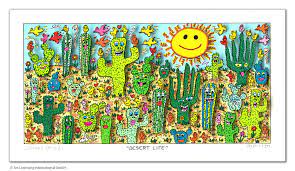 He came up with the idea of 3d multiples now mostly associated with his name when. James Rizzi Desert Life