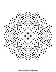 Download and print these geometric mandala coloring pages for free. Pin On March