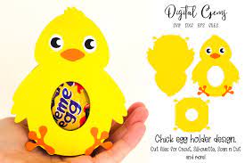 Download Chick Easter Egg Holder Design Svg Dxf Eps Files 515769 Cut Files Design Bundles