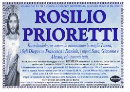 Per il resto tutto bene, sappiatelo; Necrologi Fabriano Santa Maria Di Fabriano Rosilio Prioretti Onoranze Funebri Bondoni