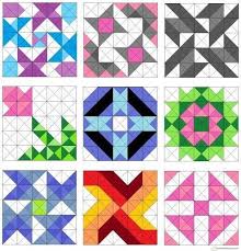 Boyama Ile Desen Olusturma Ucgen Battaniye Patchwork Quilting Patch Quilt