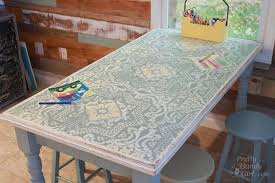 You don't need paint for this project, just a lot of colored tape. Remodelaholic 25 Incredible Diy Tabletop Designs