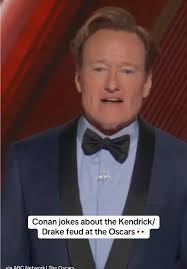 Conan O'Brien's Oscars Jokes About Kendrick Lamar