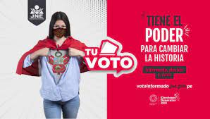 Aportes de la defensoría del pueblo al proceso electoral. Jne Lanzo Campana En Redes Sociales Tu Voto Tiene Poder Por Las Eg 2021