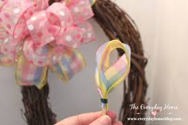 The most common wreath bow ribbon material is polyester. How To Make An Easy Double Ribbon Bow The Everyday Home