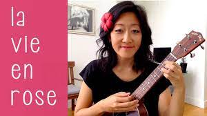 G g7 into love songs c c7m c7m/9 c7m give your heart and soul to me. La Vie En Rose Ukulele Tutorial Youtube
