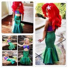 Girl Dress The Little Mermaid Tail Princess Ariel Costume Summer Fancy Cosplay Ebay Girls Fancy Dresses Mermaid Costume Kids Girls Mermaid Tail