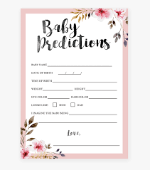 Only 2 available and it's in 17 people's carts. Baby Shower Prediction And Advice Cards Free Printable Novocom Top