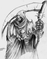 Grim Reaper Sketch Reaper Tattoo Grim Reaper Drawing Reaper Drawing