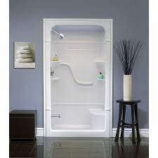 Mirolin 50 In W X 34 1 4 In L Mirolin White Alcove Shower Kit At Lowe S Canada Good Hardware Qualit Acrylic Shower Walls Fiberglass Shower Stalls Shower Stall