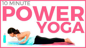 10 Minute Power Flow Yoga For Strength Balance Sarah Beth Yoga In 2020 Types Of Yoga How To Do Yoga Power Yoga Workout