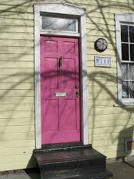 Pink Door Yellow House Pink Door Yellow Houses Pink Front Door