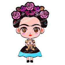 Frida Kahlo Svg Bundle Png Pdf Vector Clipart Vinyl Etsy Printable Vector Art Frida Kahlo Printable Art