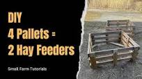 DIY - Recycled Pallet Slow Hay Feeders
