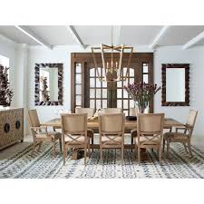 Tommy bahama is a mythical character, inspired by travels to outﾖofﾖtheﾖway tropical places, where waves rush in to take your cares away and you can kick back and relax. Tommy Bahama Los Altos Farmington Rectangular Dining Table Set