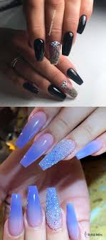 Black And Blue Ombre Nails Coffin Beautiful Black Ombre Purple Coffin Nails Coffinnails Coffinnailshape Coffinnailsqueen Coffi Shiny Nails Designs Purple Ombre Nails Coffin Nails Designs