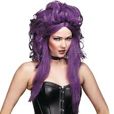 Black And Purple Wig Black Purple Sorceress Wig Purple Wig Costume Wigs Girl Costumes