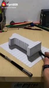 Aprenda Fazer Desenhos Em 3d Video Desenhos A Lapis 3d Tutoriais De Desenho A Lapis Desenho De Ilusao De Otica