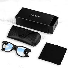 A bright computer monitor may give you glare but the screen can be dimmed. Amacn Blue Light Blocking Glasses Protect Your Eyes From Your Screen Suitable For Men Women Kids To Play Computer Game Or Phone For A Long Time Anti Eye Strain Lens 0 0x Buy Online In