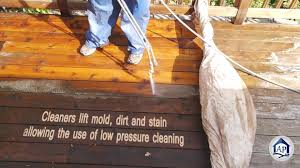 Check out a sample deck staining video here. Wood Deck Cleaning Chemicals Tips How To Guide