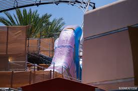 Giant Guitar & Rock 'n' Roller Coaster Building Repainting Underway for Muppets Takeover