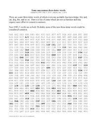 3 letter words with h y o u t. Fillable Online Some Uncommon Three Letter Words Charleston Wv Fax Email Print Pdffiller