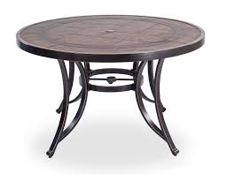 Modern outdoor dining furniture allows you to eat under the sun or stars and also enhances your patio's look. Fleur De Lis Living 48 Round Dining Table Outdoor Patio Garden Furniture Wayfair