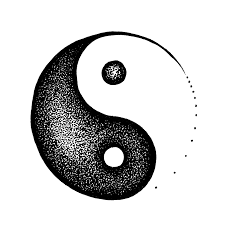 Yin Yang Framed Art Print By Ross Jones Vector Black Medium Gallery 20x26 Yin Yang Art Yin Yang Tattoos Ying Yang Art