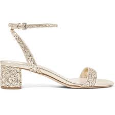 Miu Miu Glittered Leather Sandals Glitter Wedding Shoes Bridal Shoes Designer Wedding Shoes