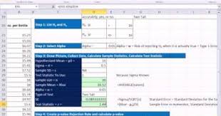 Hypothesis Testing In Excel Two Tail Z Distribution Mean Hypothesis Testin Z Distribution Hypothesis Statistics Math