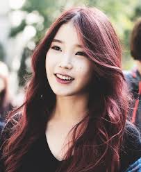 To long for a boy. Iu Isn T She Lovely Kpop Hair Asian Red Hair Hair Color Asian