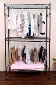 Maybe you would like to learn more about one of these? 3 Tier Clothes Hangers Rack Closets Storage Clothes Wardrobe Organizer Garment Rack Wire Shelving Hfon Hfon Walmart Com Walmart Com