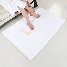 Fast and free shipping, free returns and cash on delivery available on eligible purchase. Kmat 32x47 Inch Large Luxury White Bath Mat Soft Shaggy Bathroom Rugs Non Slip Rubber Shower Rugs Microfiber Washable Farmhouse Goals