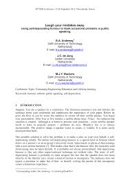 Trying to make yourself, your abilities, or your achievements seem less important: Pdf Laugh Your Mistakes Away Using Self Deprecating Humour To Mask Occasional Problems In Public Speaking