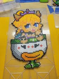 Girl Bowser my kid requested so the other bowser we made could have a  buddy.... thanks rule 34 haha. : rbeadsprites