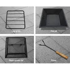 This 29.92 inch wood fire pit is the perfect solution for a warm fire in a smaller space. Grillz Fire Pit Outdoor Table Charcoal Garden Fireplace Backyard Firep Capstone Unique