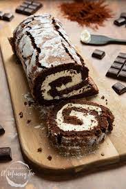 Mary Berry S Chocolate Roulade No Flour Great British Bake Off Recipe Recipe Bake Off Recipes Chocolate Roulade British Bake Off Recipes