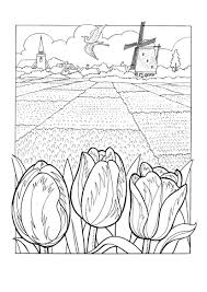 The #1 website for free printable coloring pages. Printable Fields And Windmill Coloring Page For Both Aldults And Kids