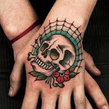 Black and white skull with tribal design tattoo sample. Top 130 Skull Tattoos You Can Choose For Body Tattoo Art