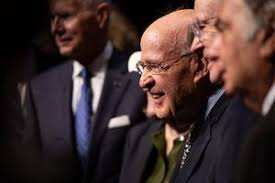 Former New York Attorney General Robert Abrams is honored for his  assistance; there is a need to build bridges, he says