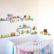Browse thousands of beautiful photos and find kids' room and nursery room designs and ideas. Cartoon Car Road Track Creative Wall Sticker For Kids Rooms Nursery Children S Room Decor On The Wall Car Murals Child Gift Wall Stickers Aliexpress