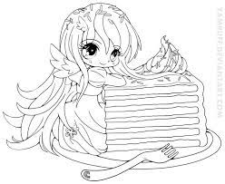 rainbow cake luna lineart by yampuff on deviantart chibi coloring pages cool coloriage de lutin