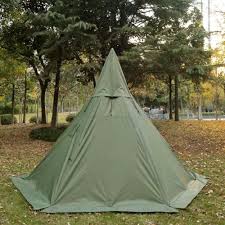 Tentsme Winter Canvas Teepee Tent With Wood Stove Jack For Cold Weather For 3 4 Person 134x134x94 Inch Tent Canvas Teepee Tent Teepee Tent