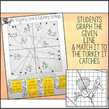 Graphing lines and killing zombies worksheet answer key. Thanksgiving Math Activity Graphing Lines And Turkeys Slope Intercept Form