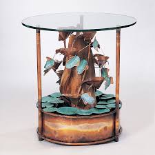 This square table base will sure to add a touch of vintage class to any contract or. Table Fountain With Driftwood 1345